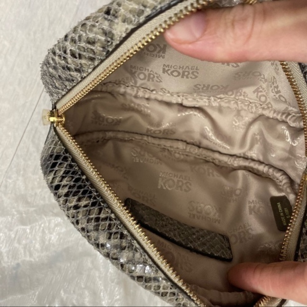 Michael Kors python embossed snakeskin embossed l… - image 6